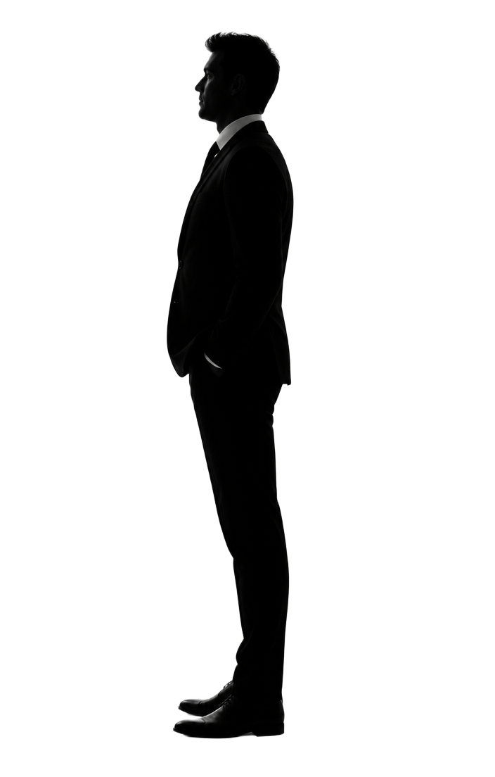 Figura umana in silhouette
